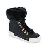 Black High Top Wedge Sneakers
